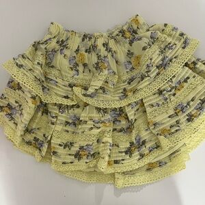 Aerie tiered ruffle skirt